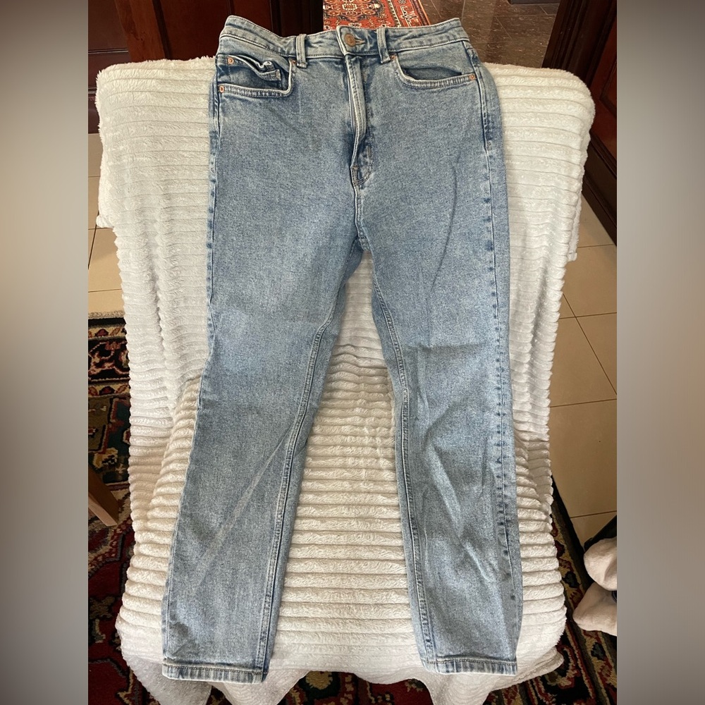 stradivarius mom jeans